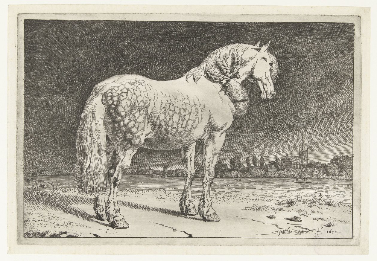 El caballo frisón Caballos (título de la serie) de Paulus Potter
