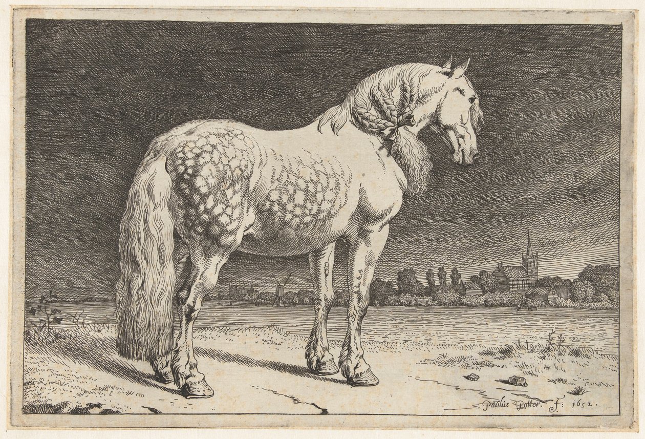 El caballo frisón Caballos (título de la serie) de Paulus Potter