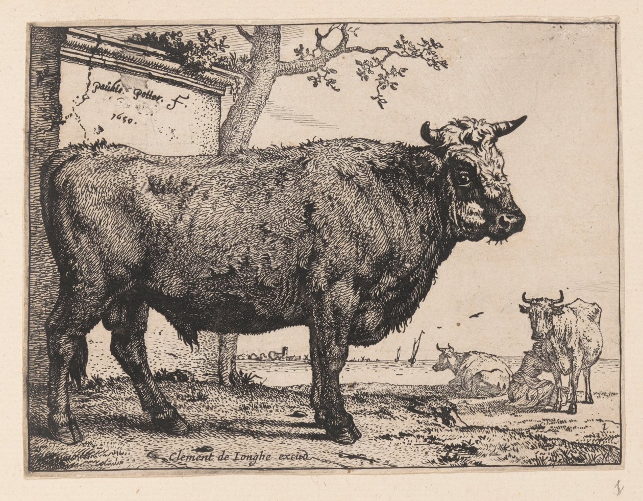 El toro, de varios bueyes y vacas de Paulus Potter
