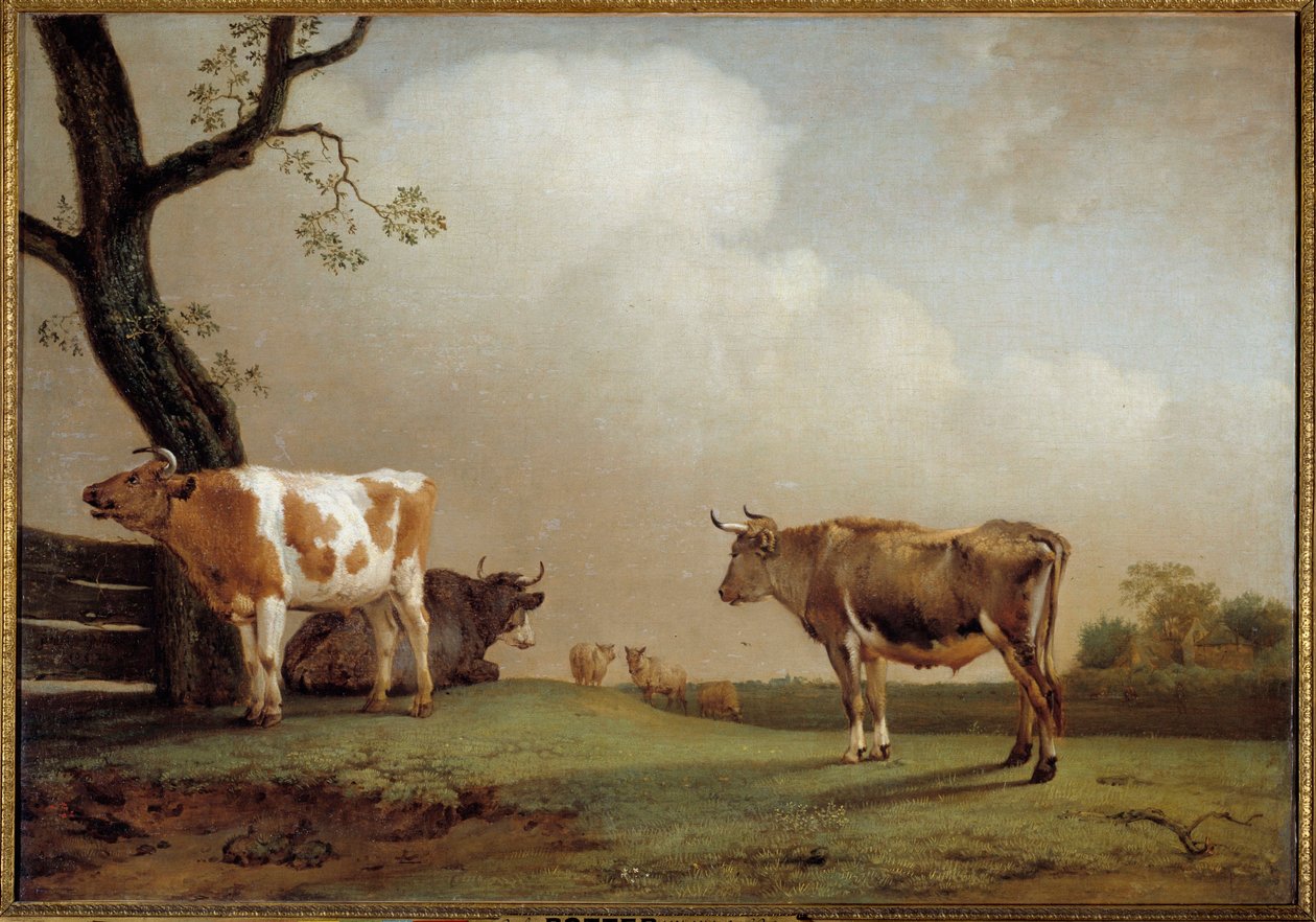 El prado Un rebaño de vacas en un prado de Paulus Potter