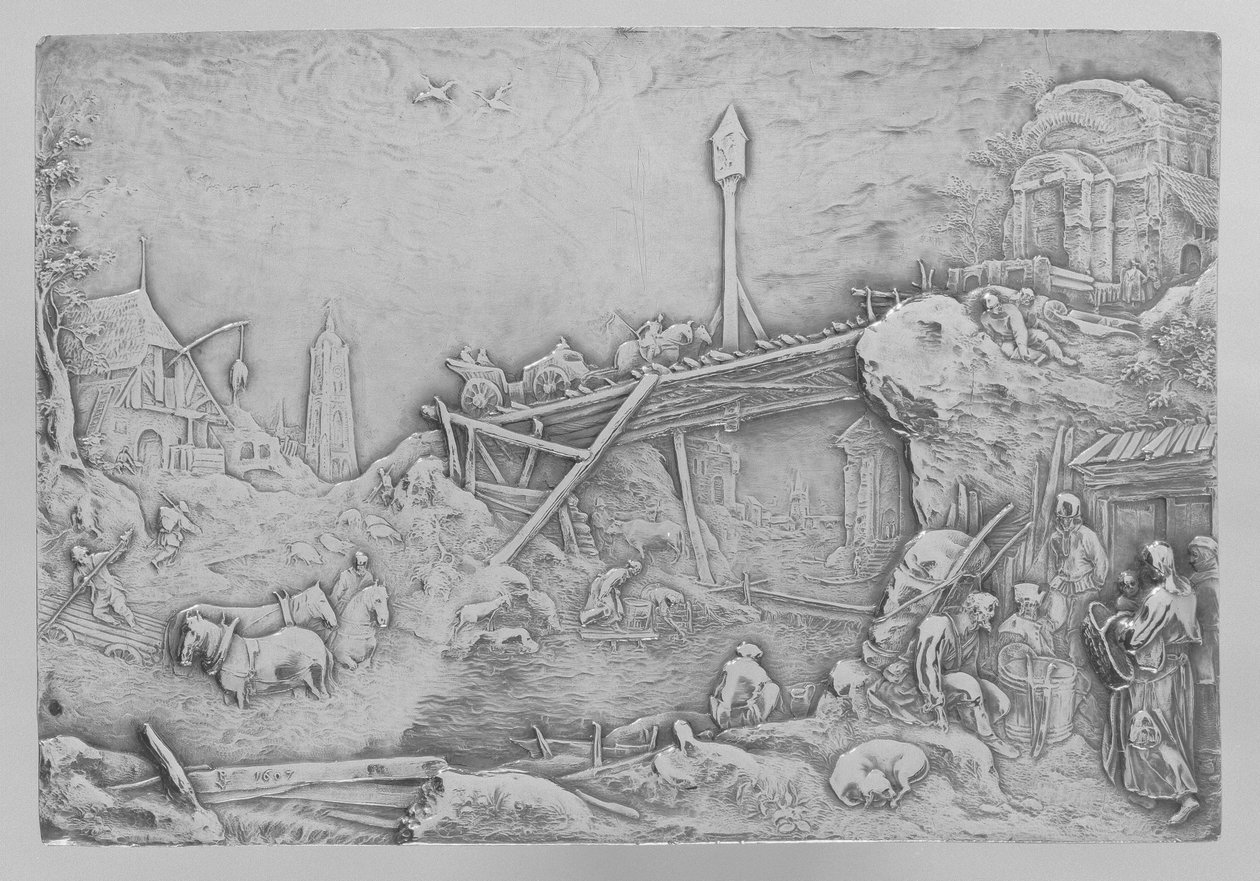 paisaje del río Rivierlandschap de Paulus Willemsz. van Vianen