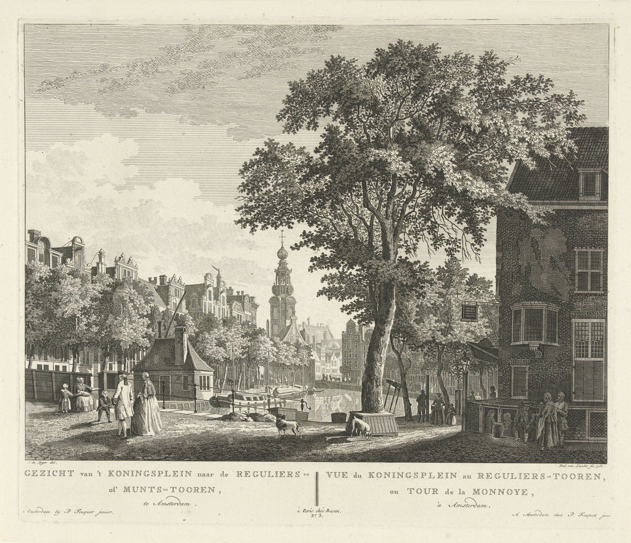 Vista del Munttoren en Amsterdam Vista desde 