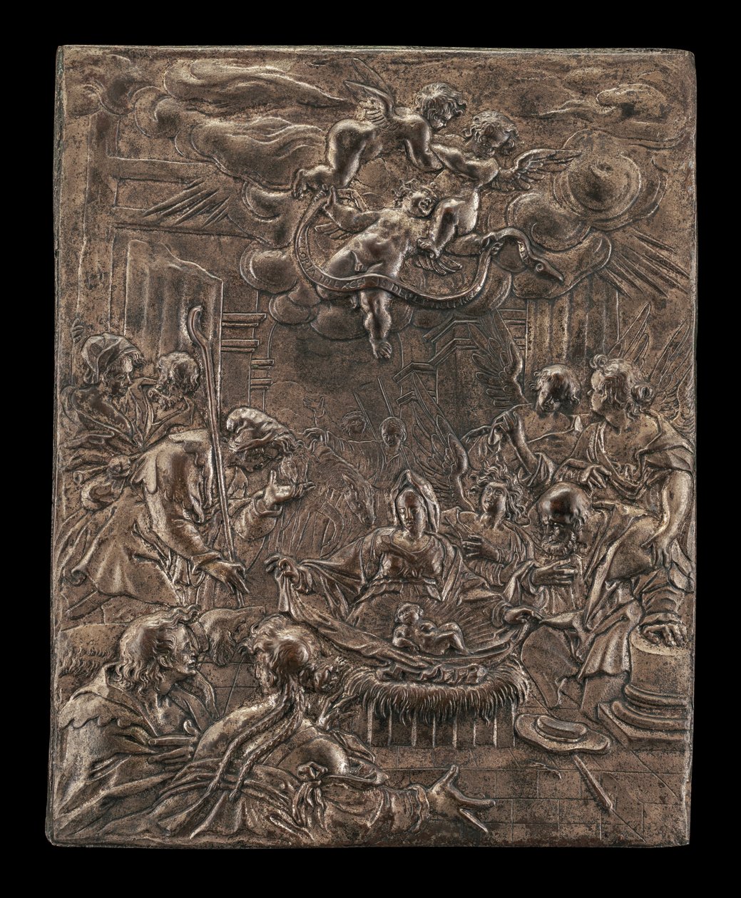 La adoración de los pastores, c. 1590-1600 de Paulus van Vianen
