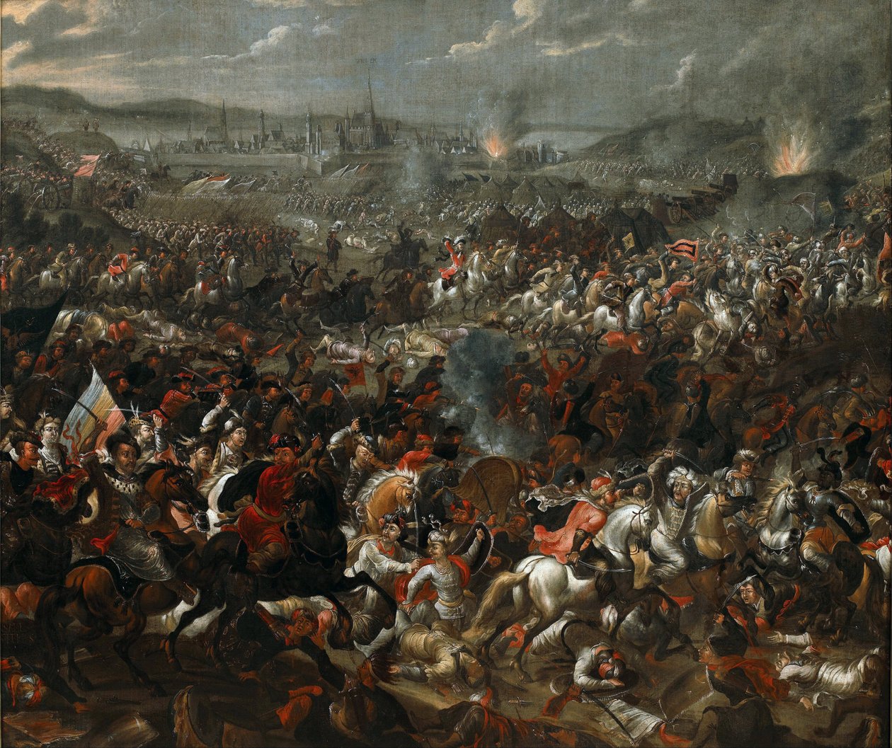 La batalla de Viena el 12 de septiembre de 1683, ca 1683-84 (óleo sobre lienzo) de Pauwel Casteels
