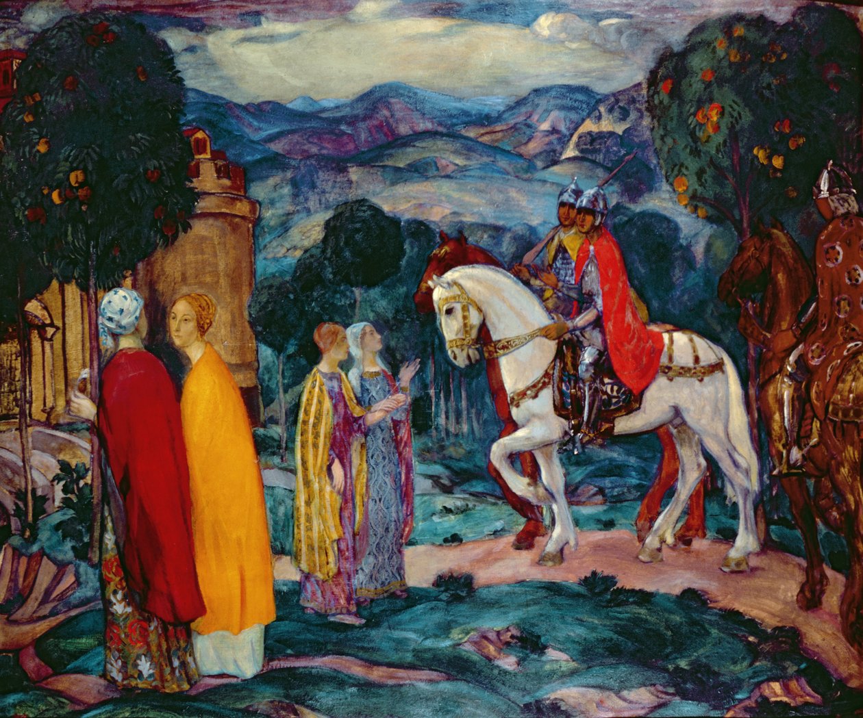 El Encuentro, 1913 de Pavel Semenovich Naumov