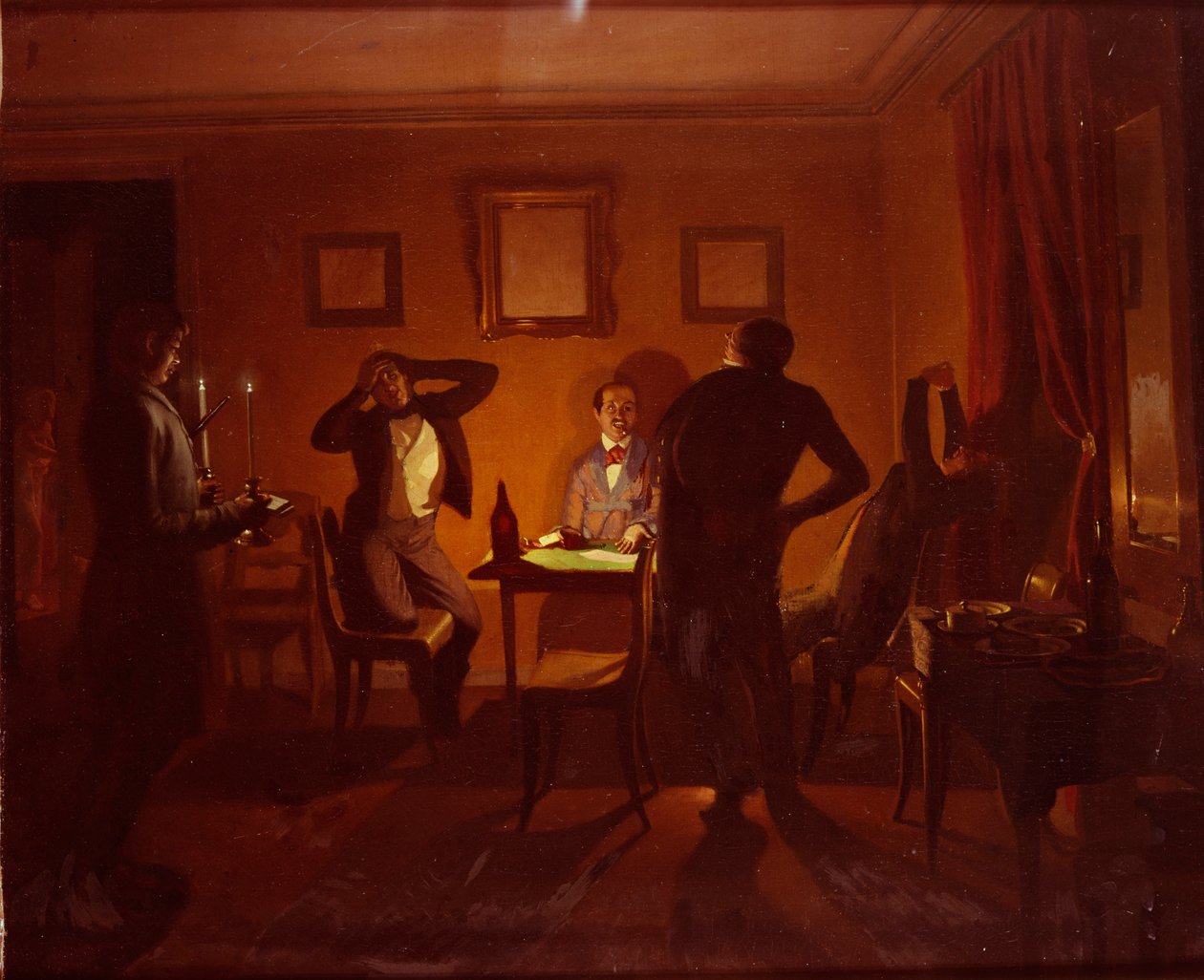 Los jugadores, 1852 de Pavel Andreevich Fedotov