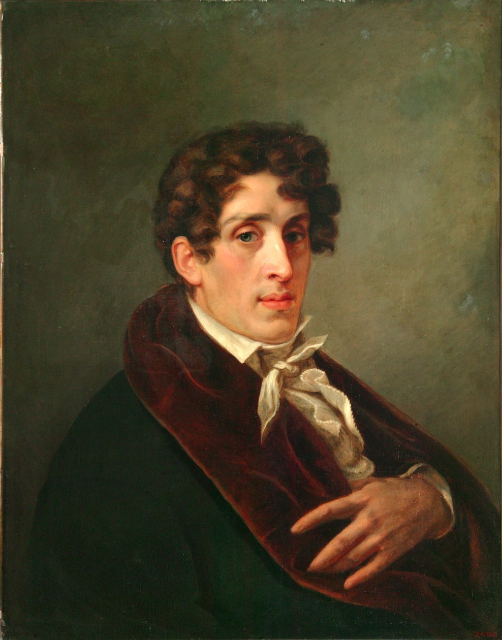 Retrato del artista Conde Fyodor Petrovich Tolstoy 1783-1873 de Pavel Nikolayevich Michaylov