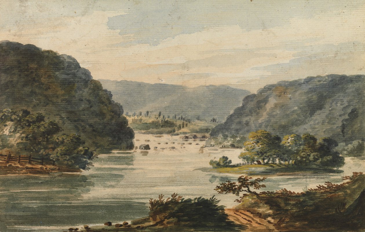 Vista del Potomac en Harpers Ferry, 1811-ca. 1813 de Pavel Petrovic Svin