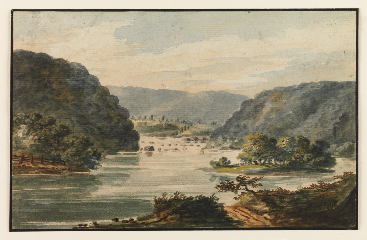 Vista del Potomac en Harpers Ferry de Pavel Petrovich Svinin