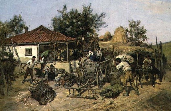Campesinos Cargando un Carro de Pawel Kowalewsky