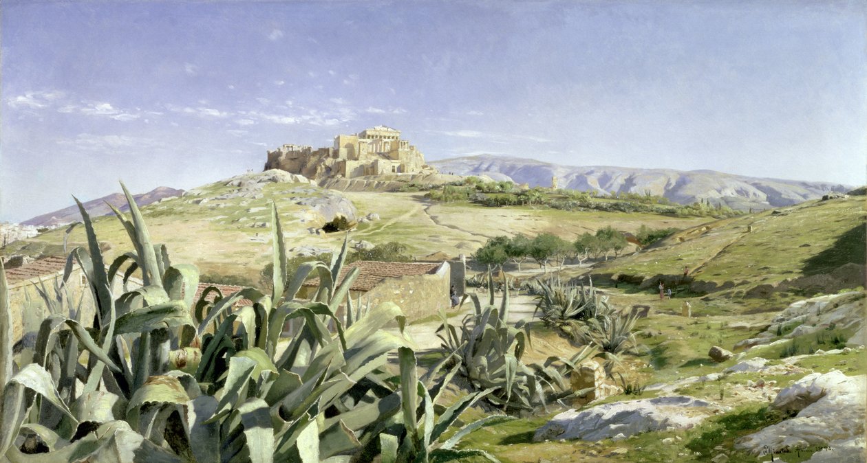 Vista hacia la Acrópolis, 1893 de Peder Monsted