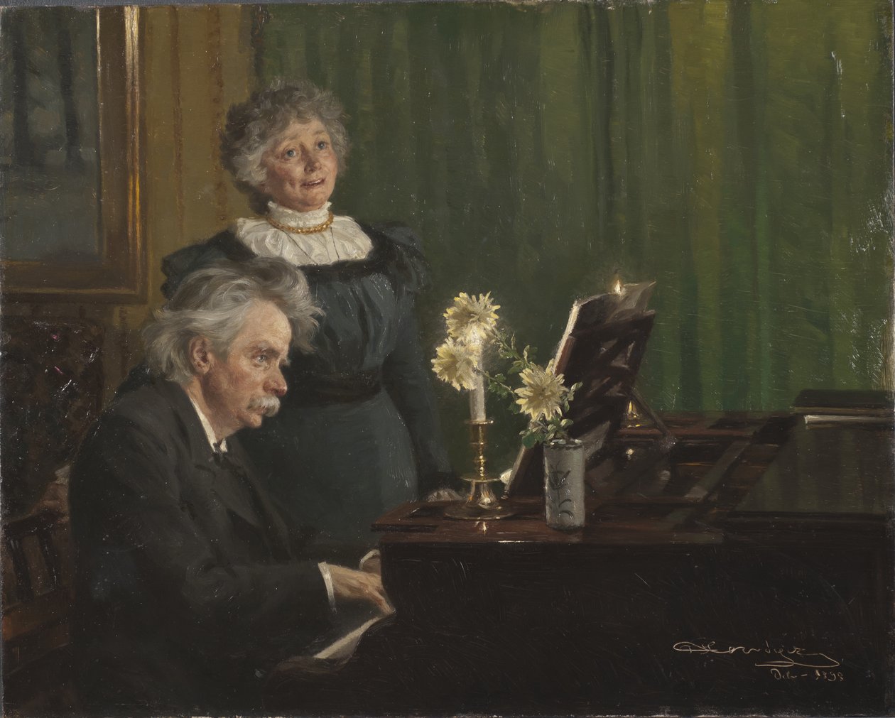 Edvard Grieg y Nina Grieg, 1898 de Peder Severin Krøyer