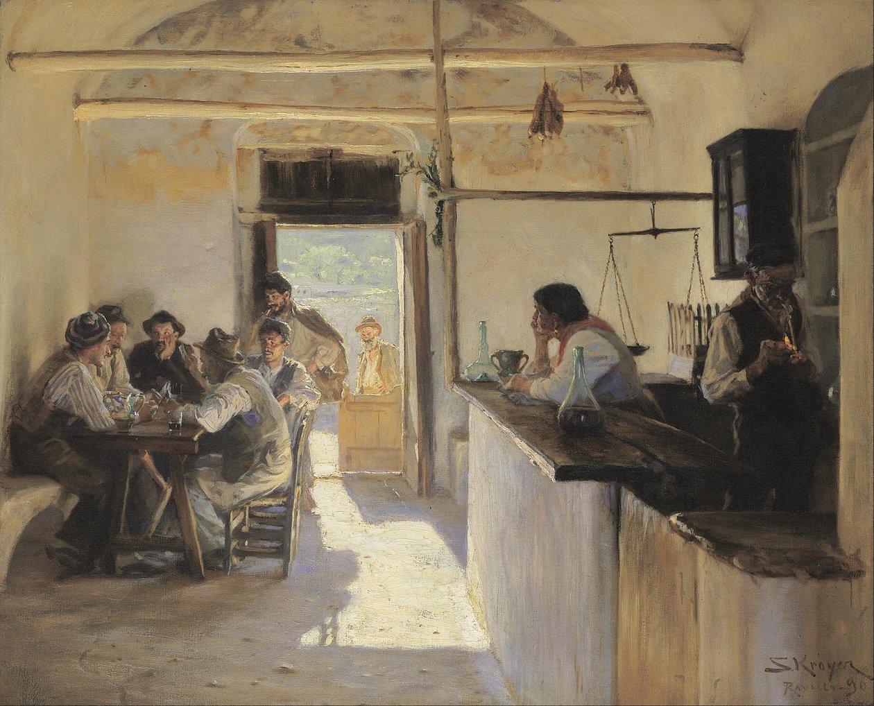 Osteria en Ravello de Peder Severin Krøyer