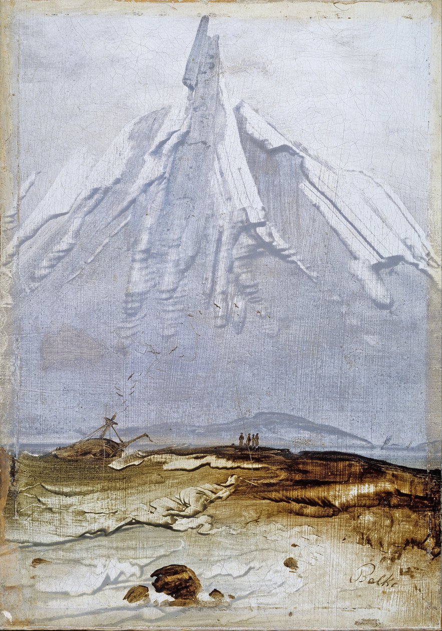 Paisaje costero con pecio de Peder Balke