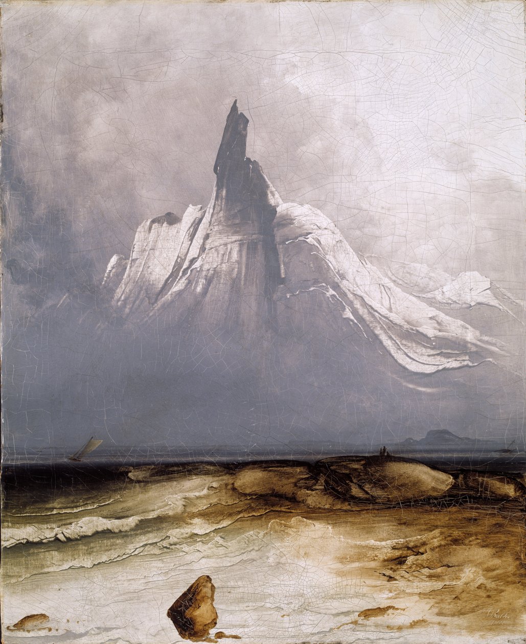 Stetind en la niebla de Peder Balke