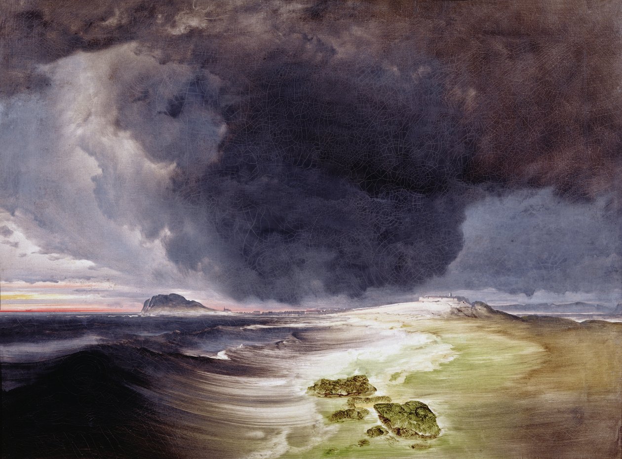 Fortaleza de Vardohus (óleo sobre lienzo) de Peder Balke