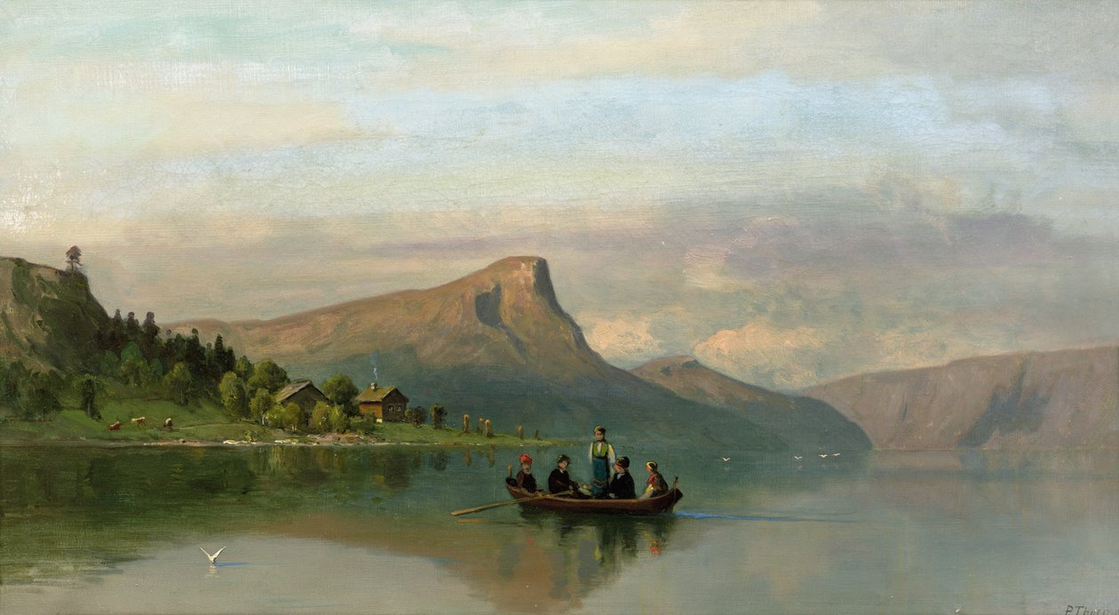Desde Nordfjord (óleo sobre lienzo) de Peder Cappelen Thurmann