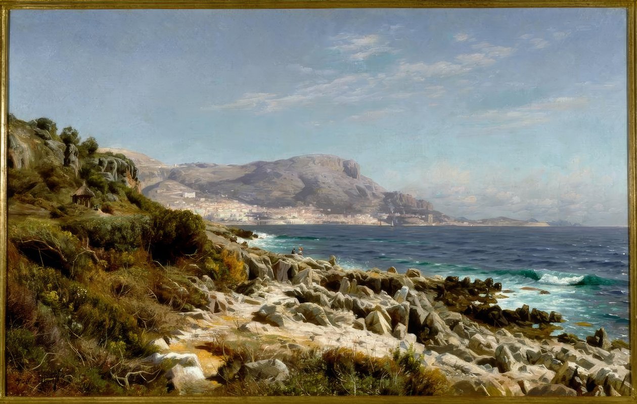 Costa cerca de Monte Carlo de Peder Monsted