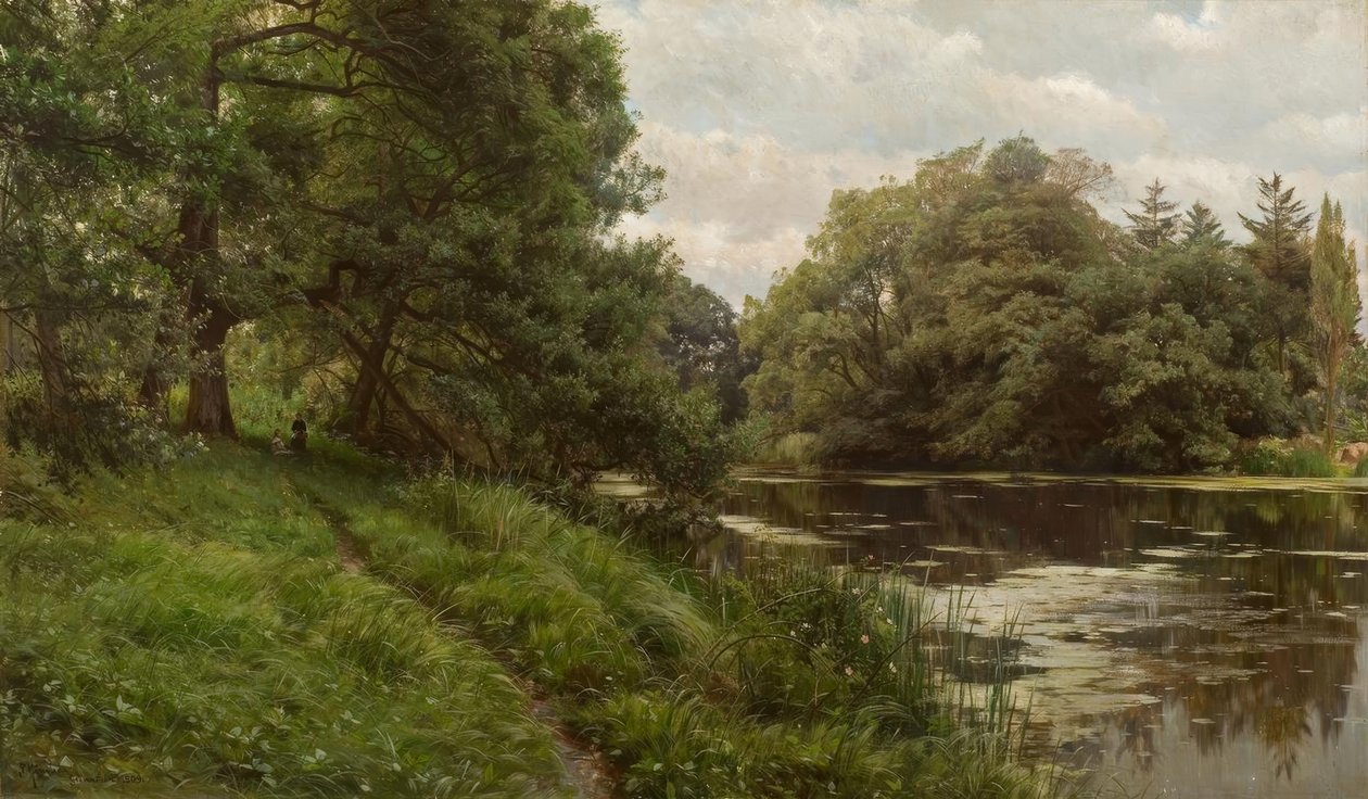 Día de verano junto al agua de Peder Monsted