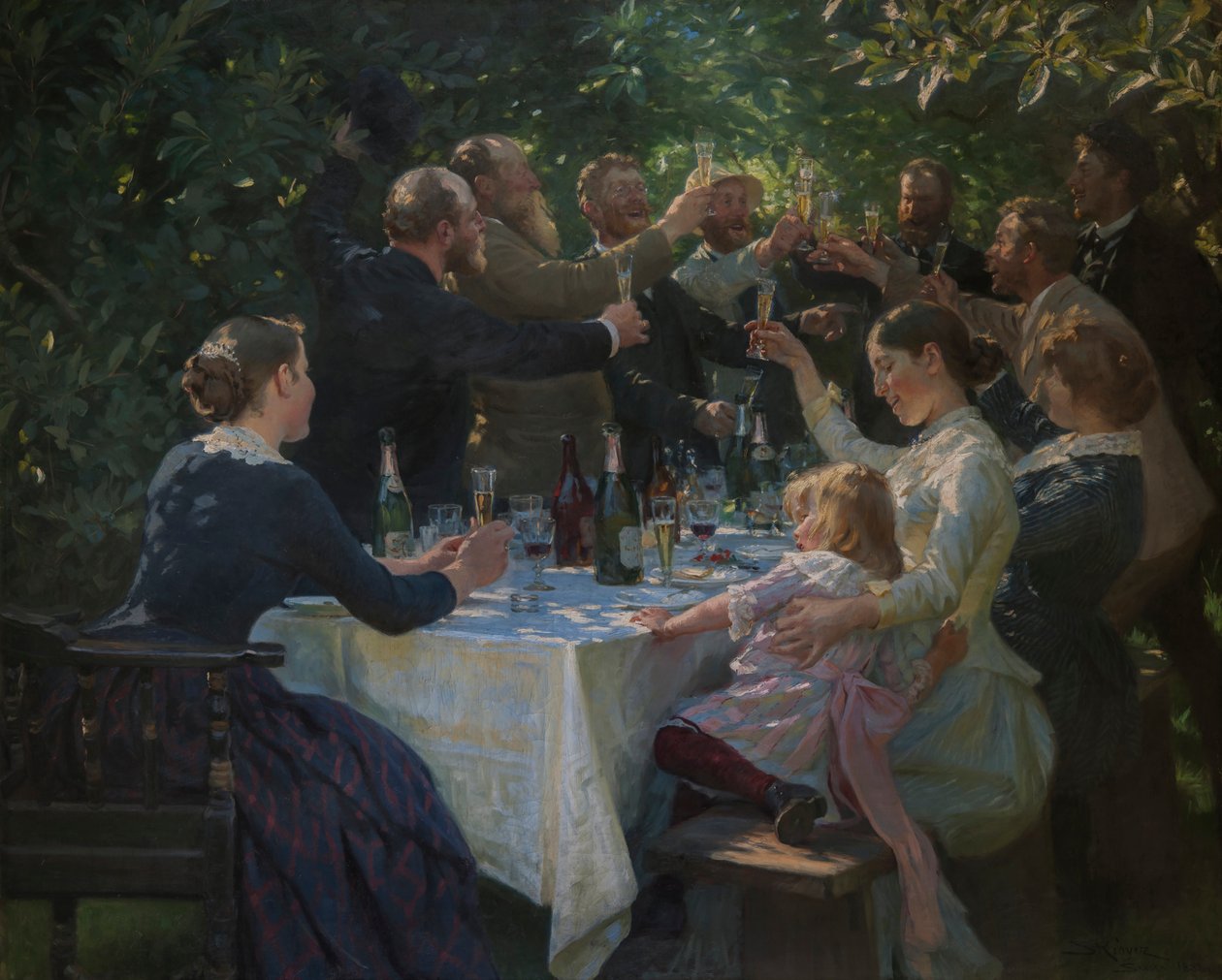¡Hip, Hip, Hurra!, 1888 de Peder Severin Krøyer