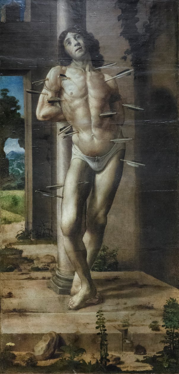 San Sebastián, c.1476-82 (óleo sobre tabla) de Pedro Berruguete