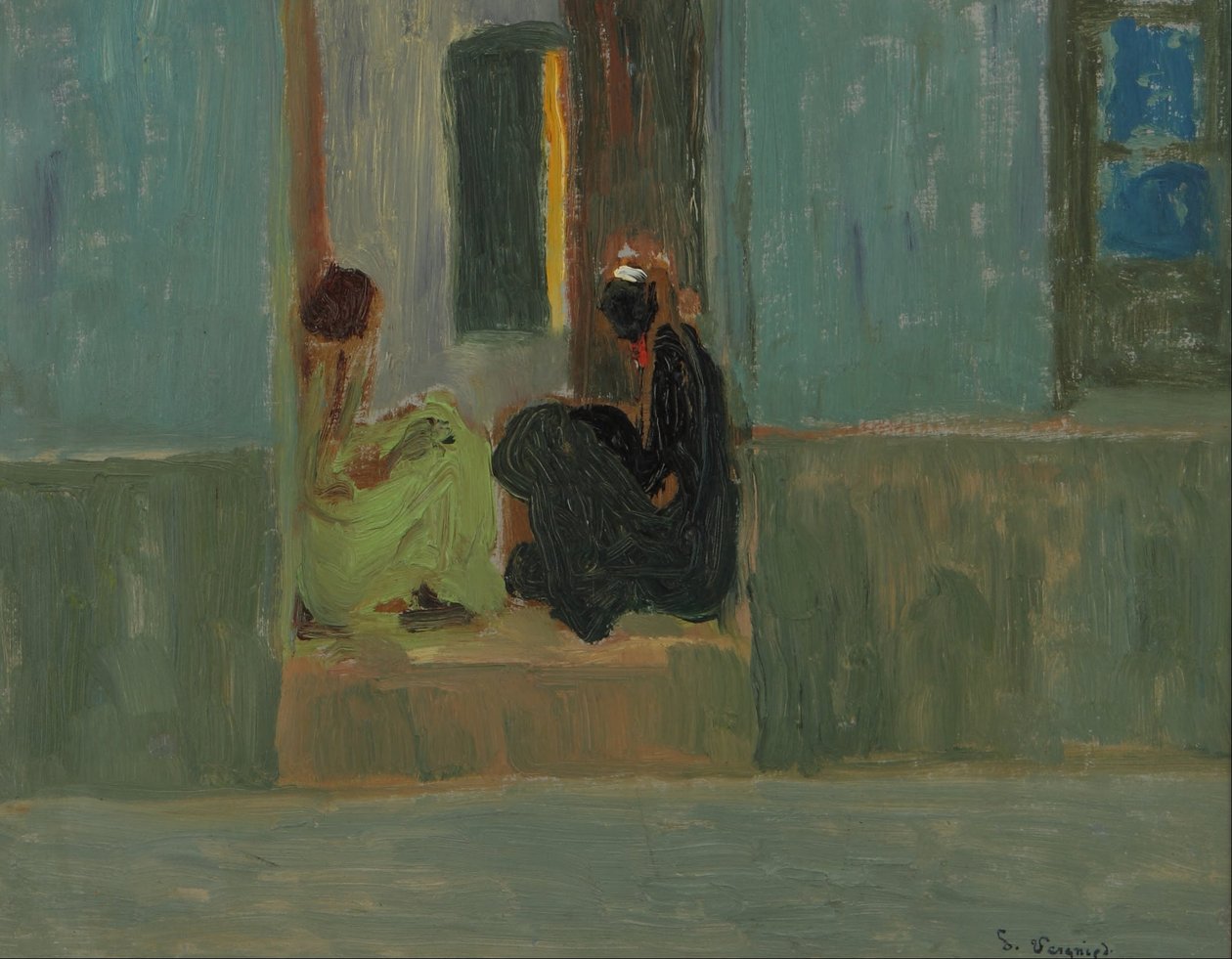 Negras en la Puerta o Negras en el Zaguán de Pedro Figari
