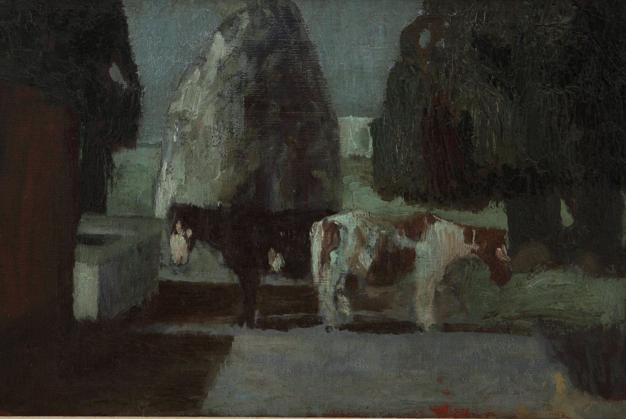 Jardín bajo la luna o Quietud en la quinta de Pedro Figari Solari