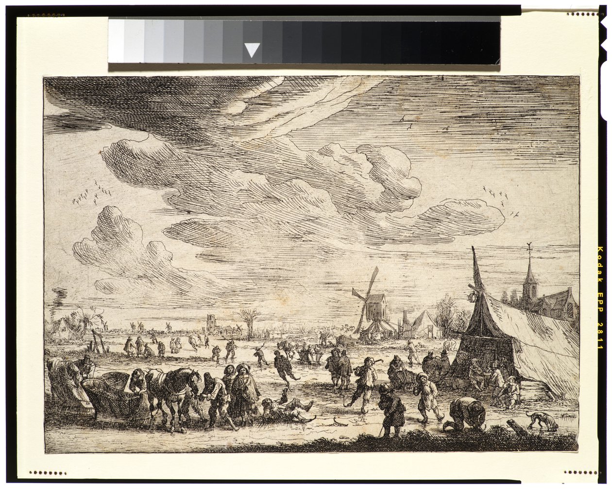 Patinadores, c.1790 de Pieter Bouts