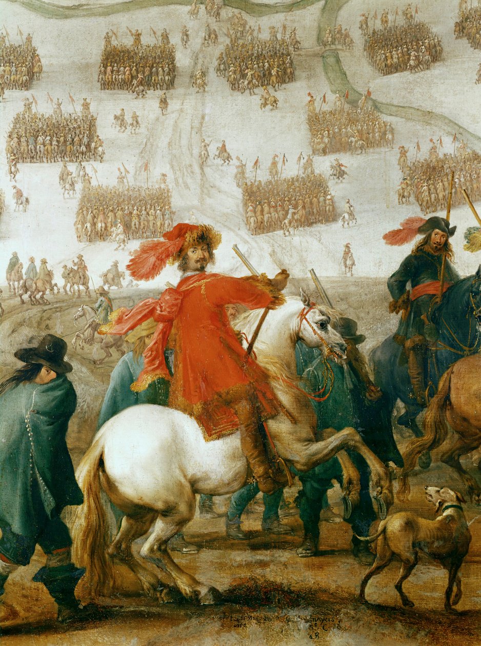 El mariscal de campo Octavio Piccolomini, comandante de las tropas imperiales durante la Guerra de los Treinta Años ... (óleo sobre lienzo) de Peeter Snayers
