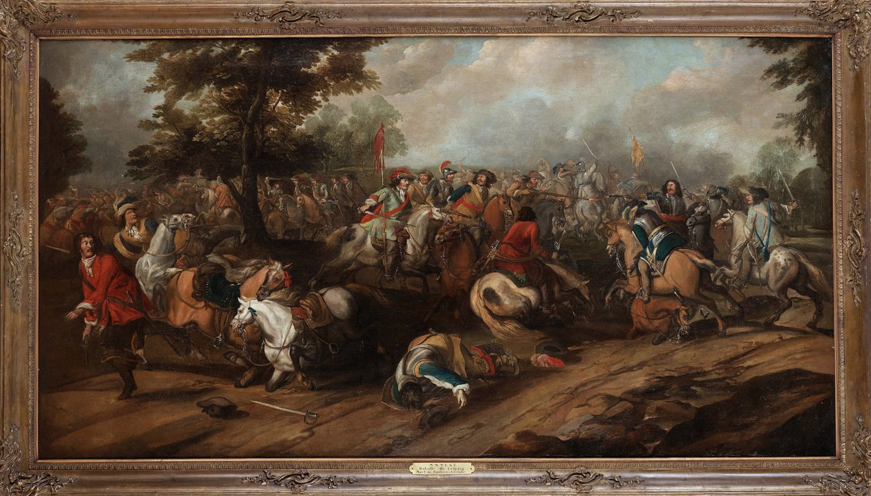 La Batalla de Breitenfeld (o Batalla de Leipzig, Alemania de Peeter Snayers