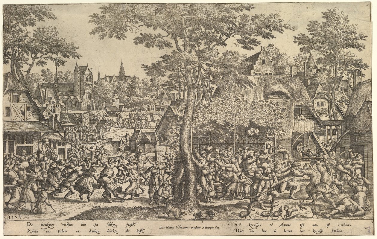 Feria campesina, 1559 de Peeter van der Borcht
