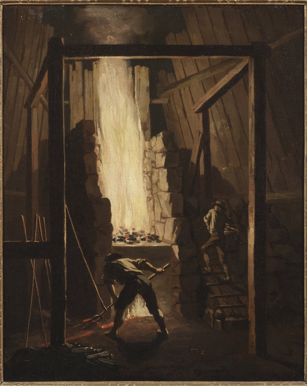 Interior de la fundición de cobre en Falun de Pehr Hilleström