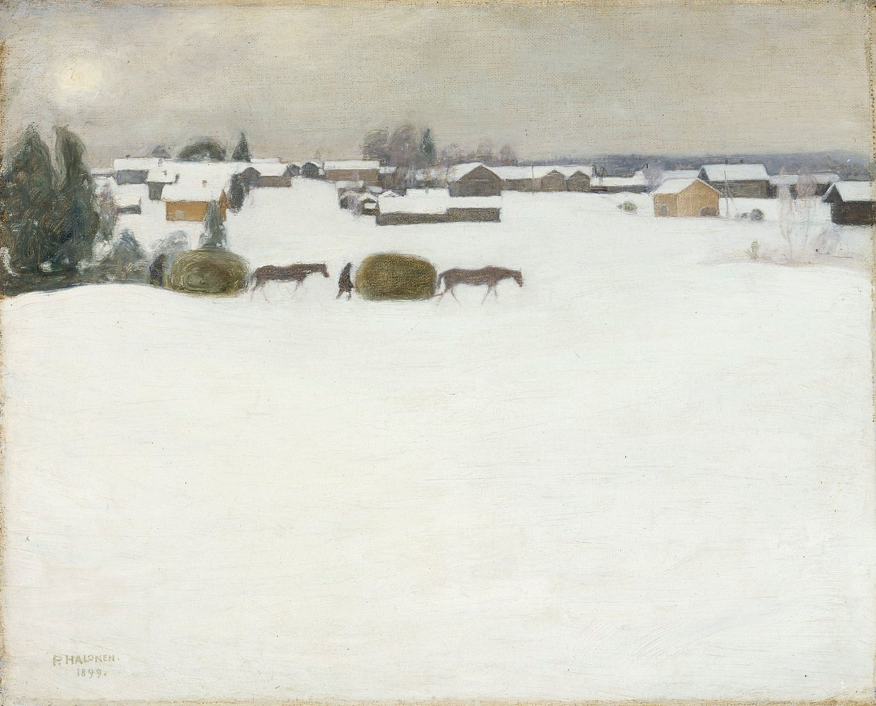 Carga de heno de Pekka Halonen