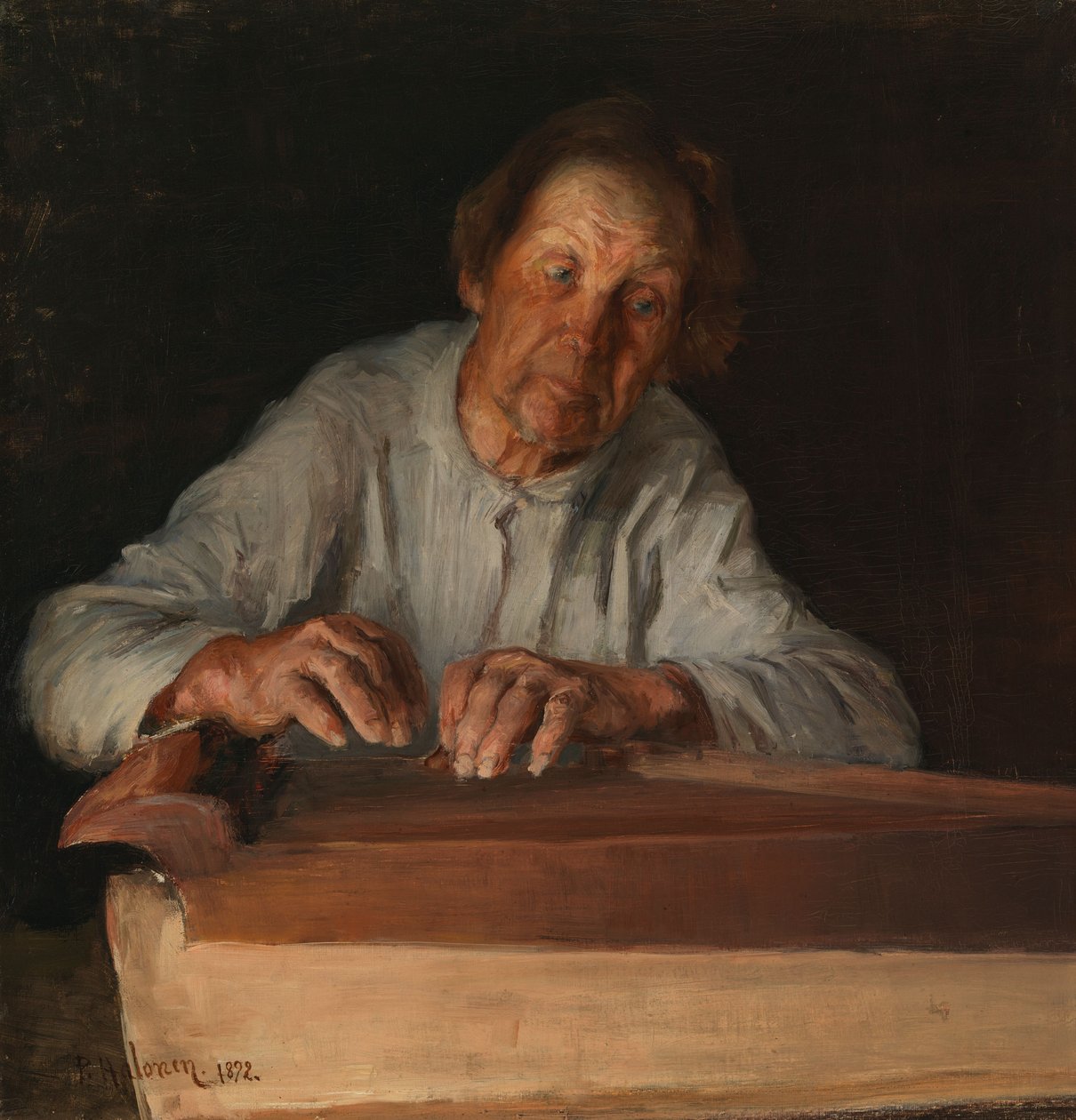 El intérprete de kantele de Pekka Halonen