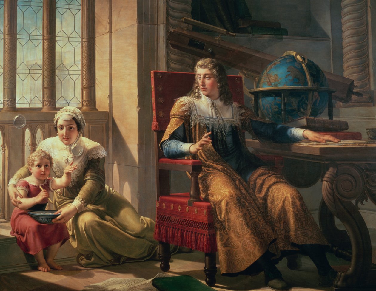Descubrimiento de la refracción de la luz por Isaac Newton (1642-1727) de Pelagio Palagi