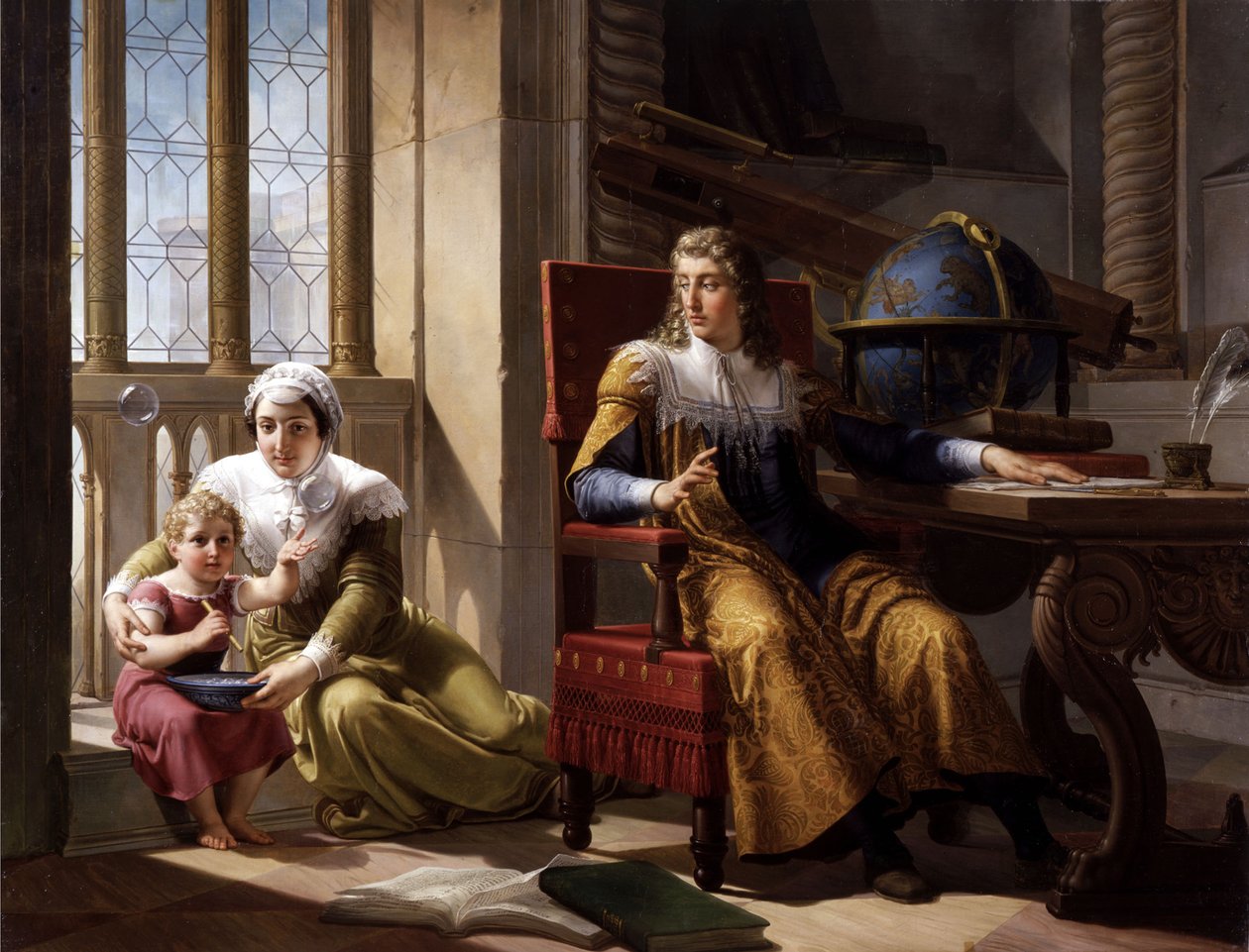 Descubrimiento de Newton de la refracción de la luz, 1827 de Pelagio Palagi
