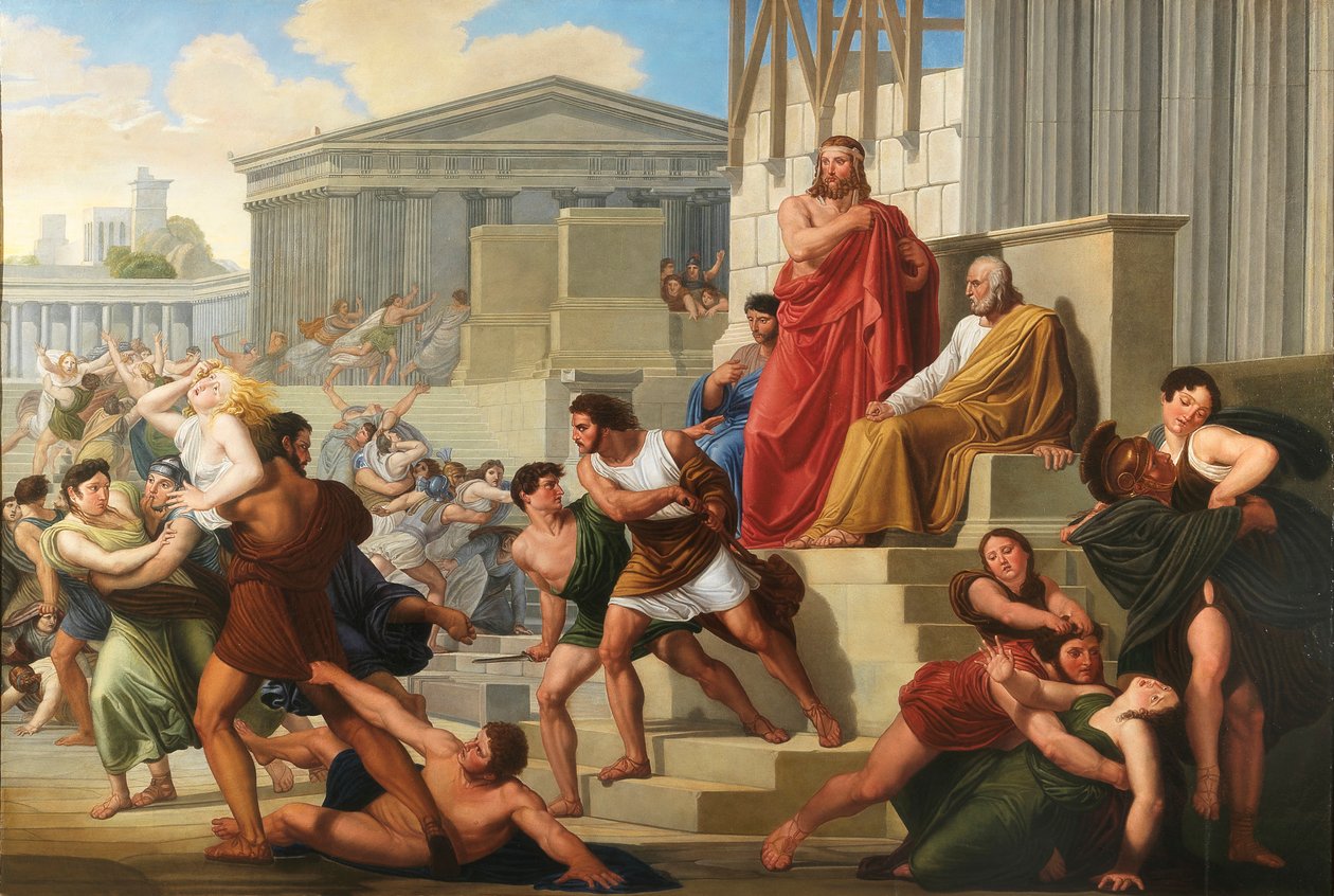 El rapto de las sabinas, 1823-1824 de Pelagio Palagi