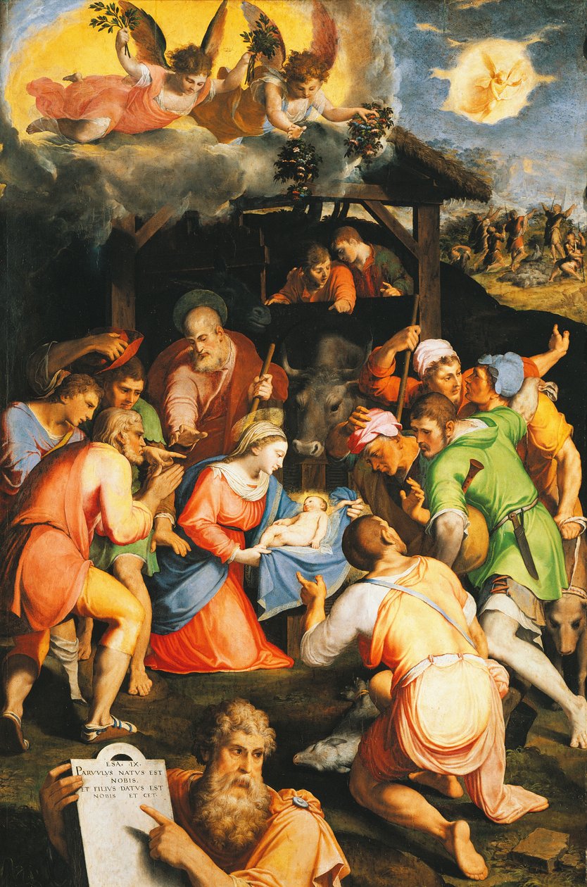 Adoración de los pastores de Pellegrino Tibaldi