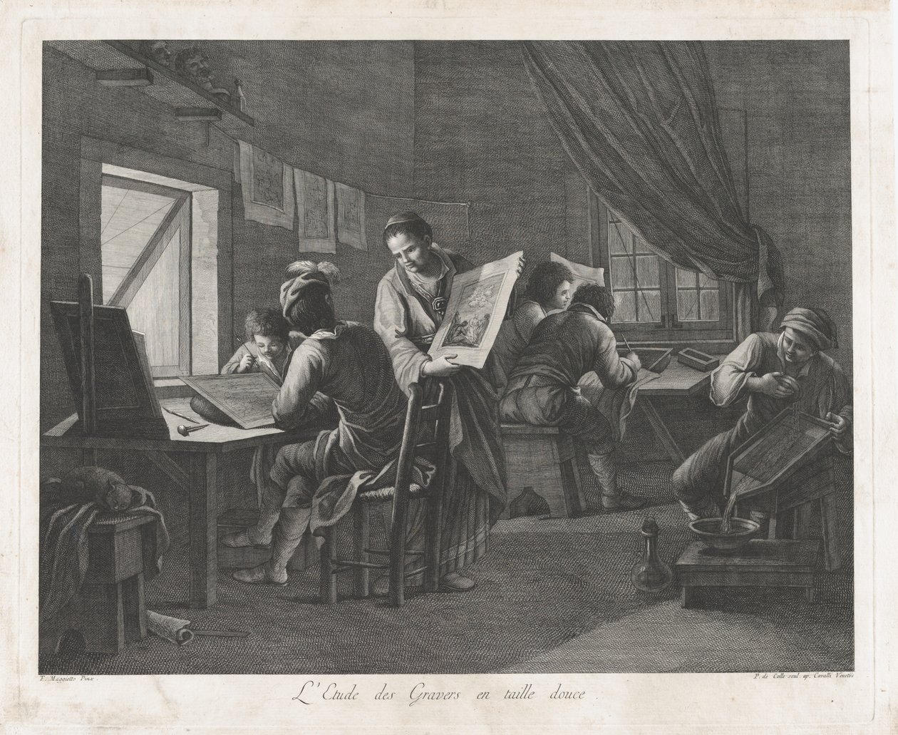 El Taller de Grabado, 1750-1800 de Pellegrino dal Colle