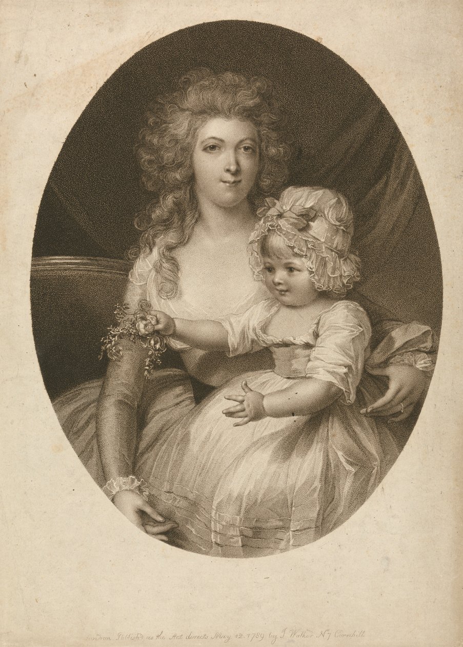 Sra. Morgan e hijo de Peltro W. Tomkins