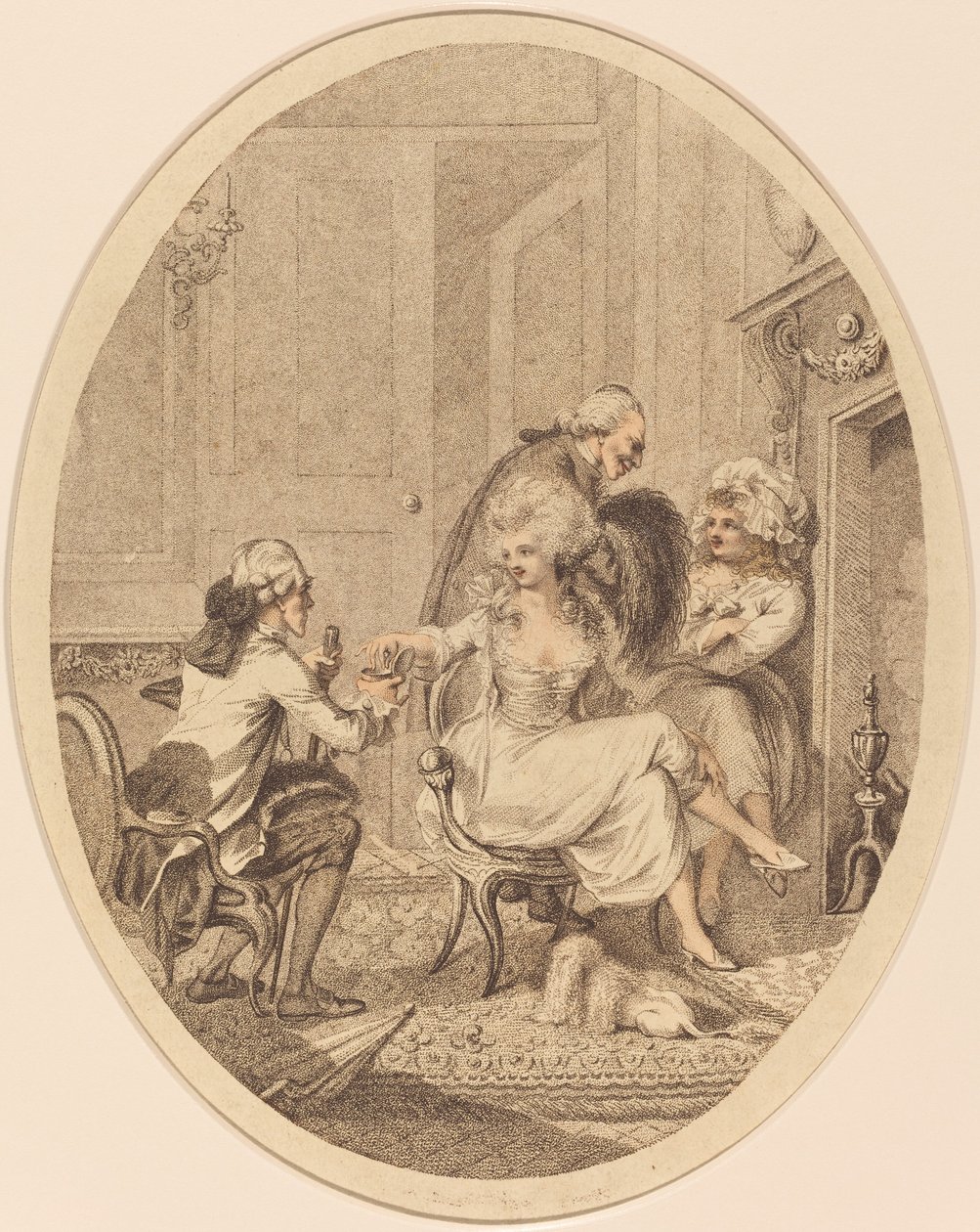 El hogar francés de Peltro William Tomkins