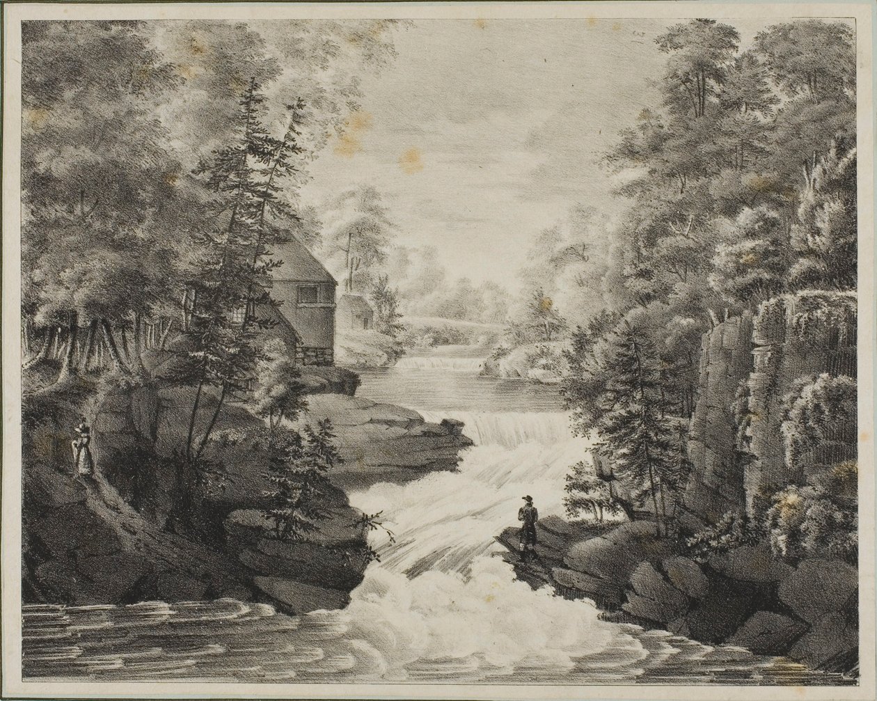 Paisaje con cascada de Pendleton