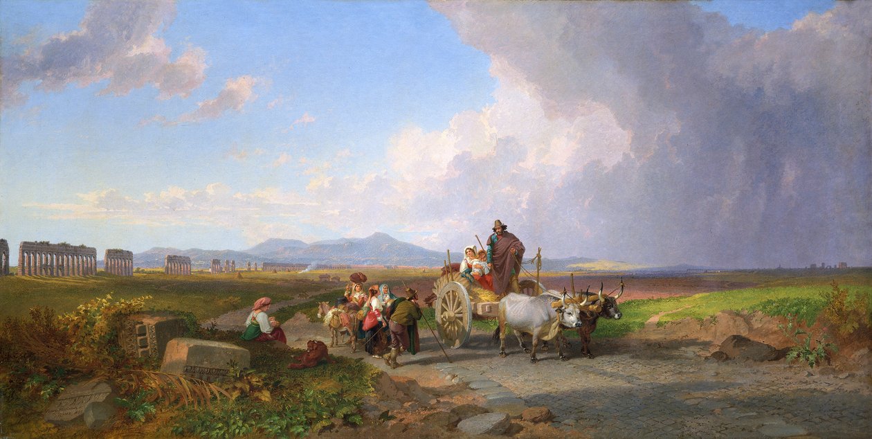 Escena en la Campagna romana de Penry Williams