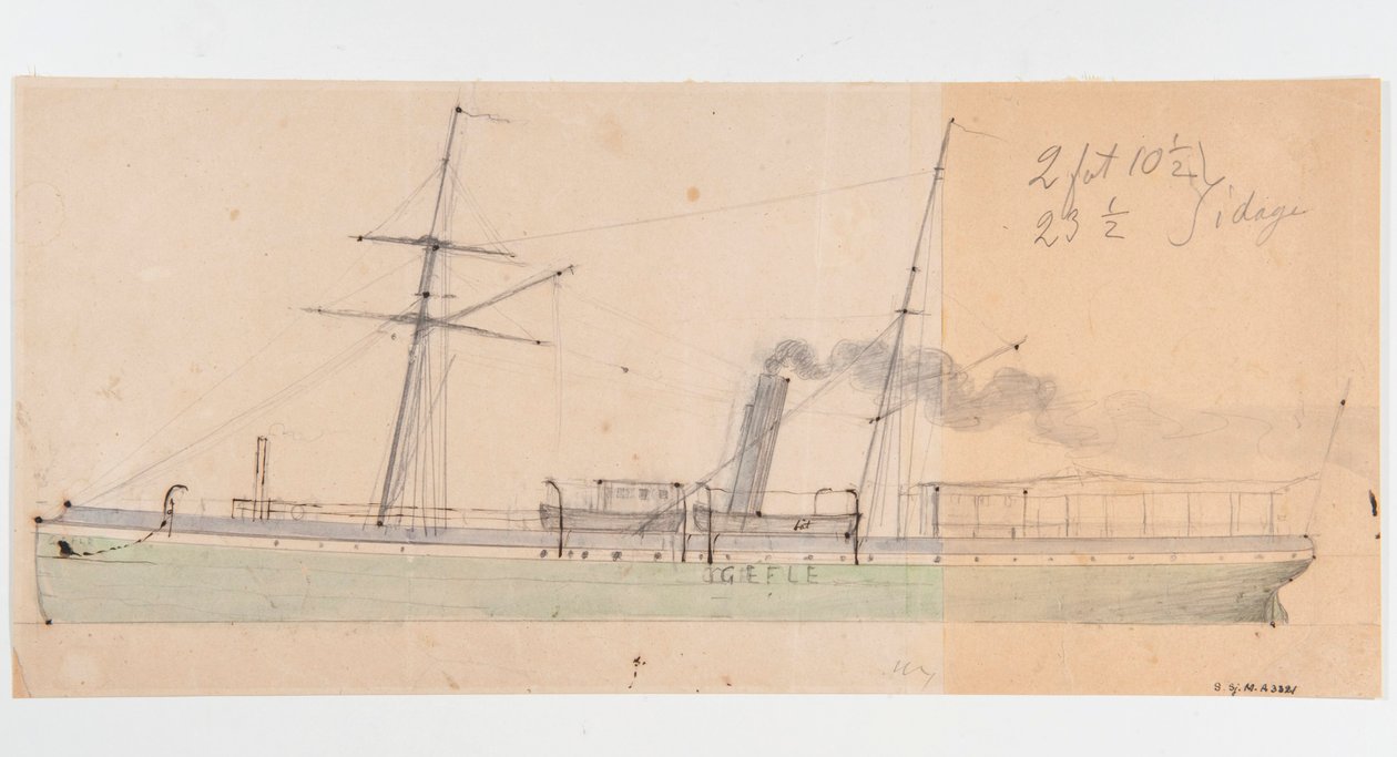 El barco de vapor GEFLE de Per Wilhelm Cedergren
