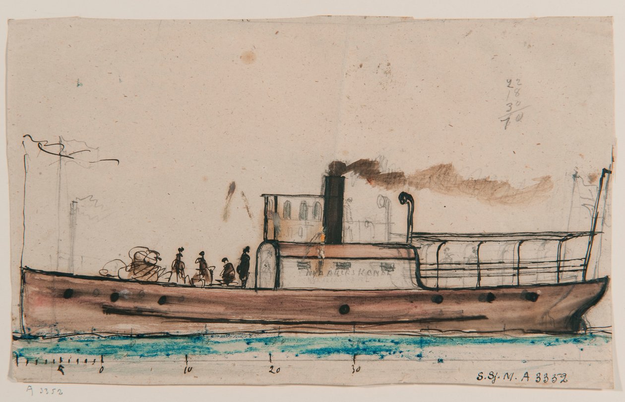 El barco de vapor NYA AKERS KANAL de Per Wilhelm Cedergren