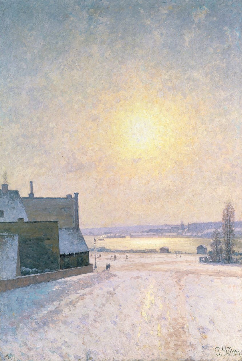 Sol y nieve, escena de Estocolmo de Per Ekstrom