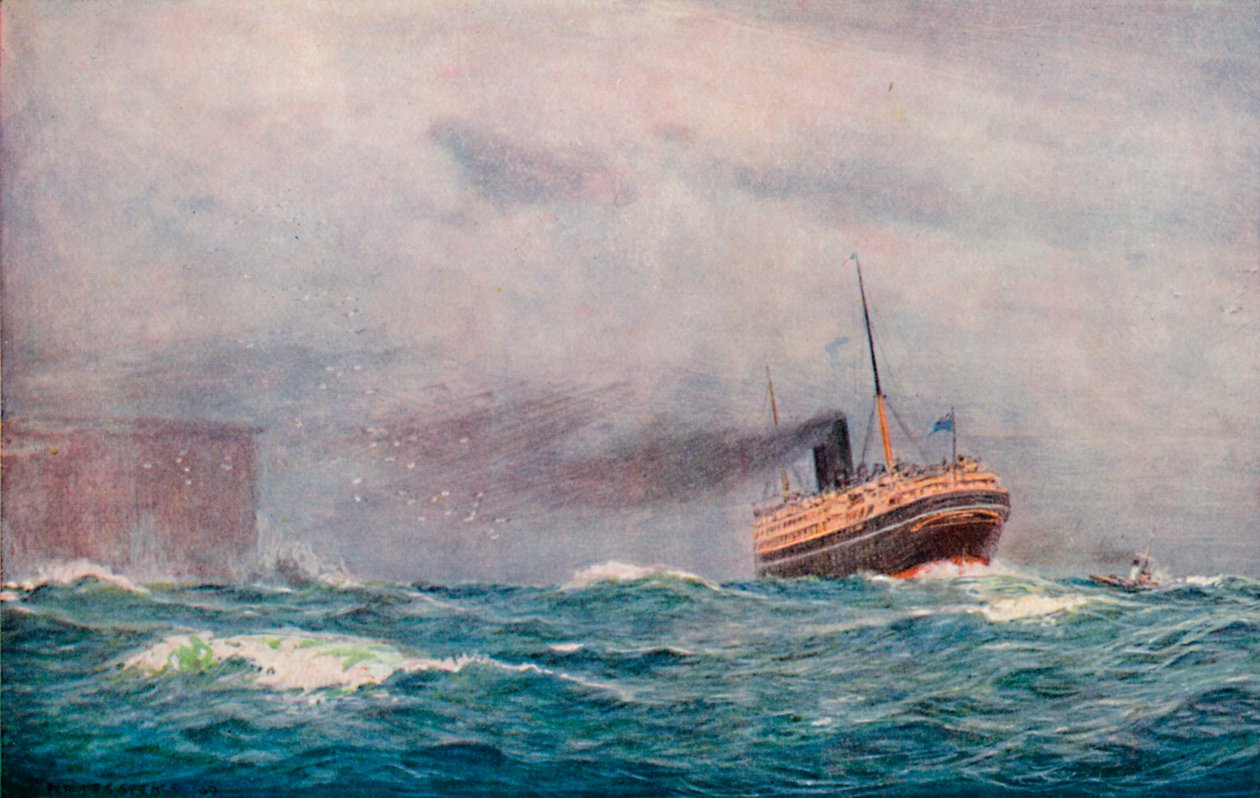Un vapor de P. & O. en salida, 1913 de Percy F.S. Spence