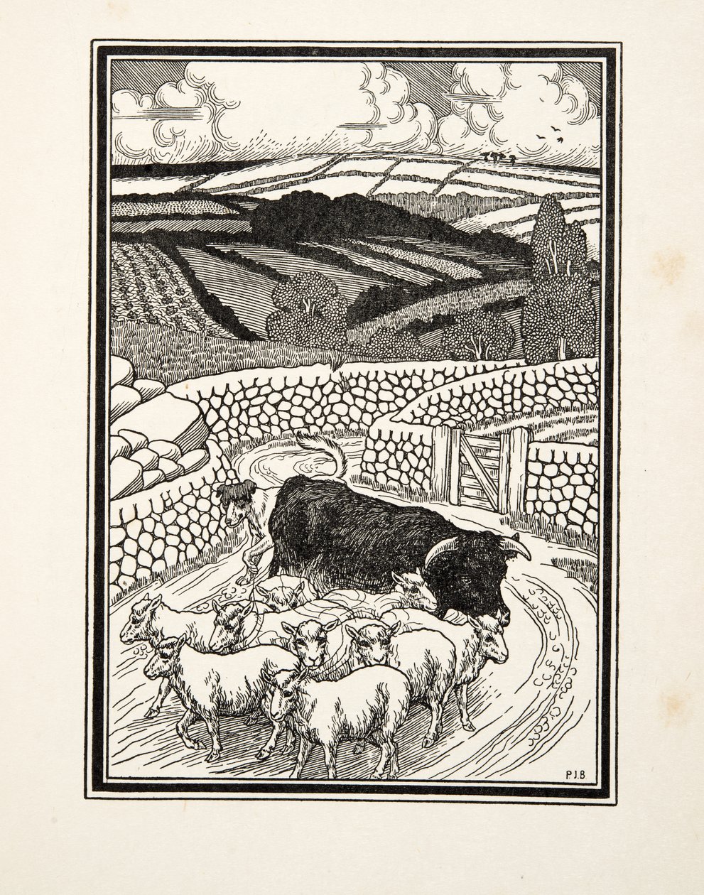 Yendo al mercado, de Cien anécdotas de animales, pub. 1924 de Percy J. Billingshurst