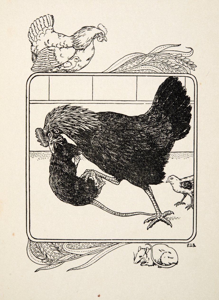 El heroísmo de una gallina, de Cien anécdotas de animales, pub. 1924 de Percy J. Billingshurst