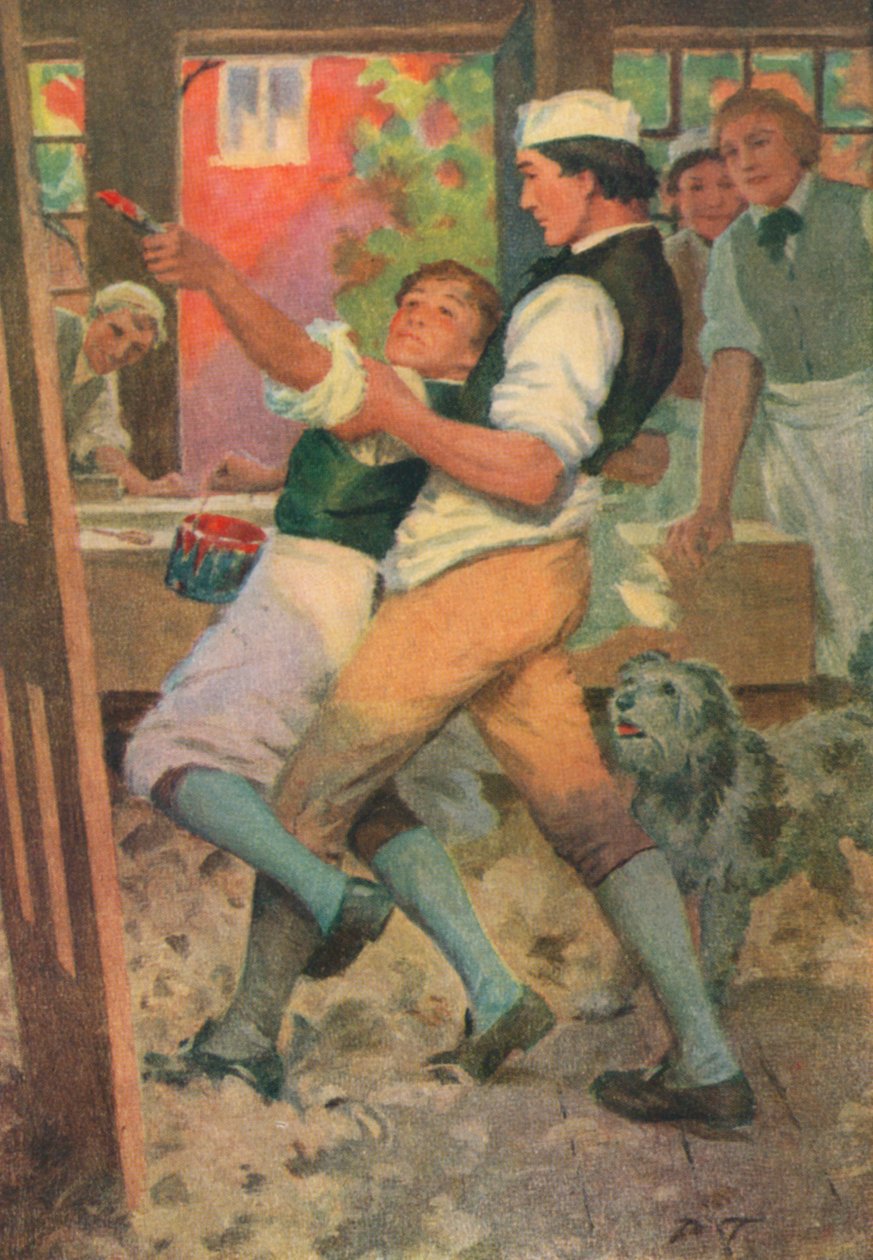 Ilustración para Adam Bede de George Eliot (litografía en color) de Percy Tarrant